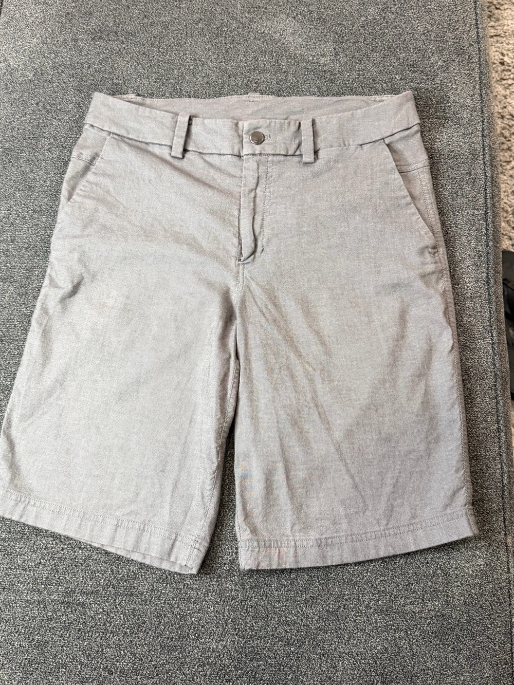 lululemon athletica Gray Flat-Front Men's Shorts